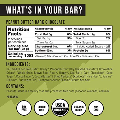 Kate’S Real Food Organic Energy Bars, Non-Gmo, All-Natural Ingre