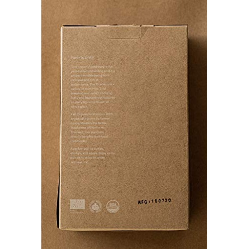 100% Certified Organic Riceberry Purple Jasmine Rice 2.2Lbs •