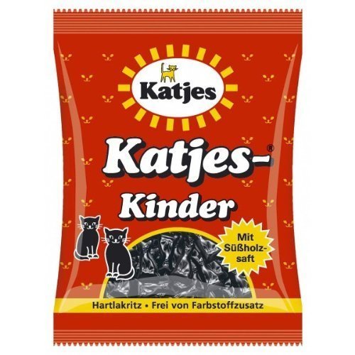 Katjes Kinder Licorice Cat-Shaped Drops 200G Licorice Pieces Pa
