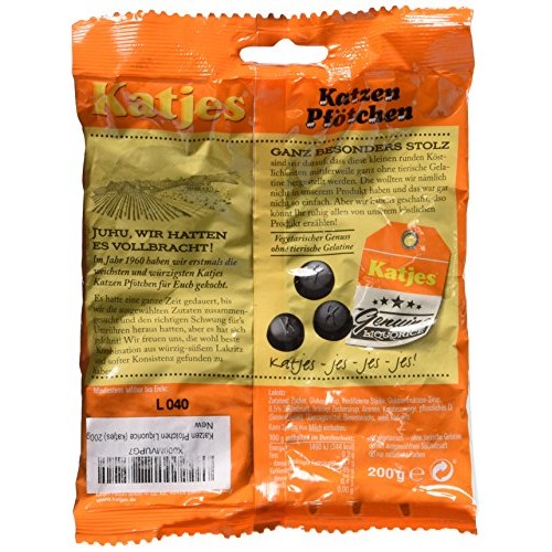 Katzen Pfotchen Liquorice Katjes 200G
