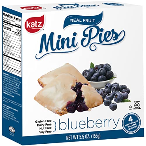 Katz Gluten Free Blueberry Mini Pies | Dairy Free, Nut Free, Soy