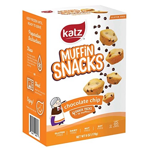 Katz Gluten Free Chocolate Chip Muffin Snacks | Dairy Free, Nut