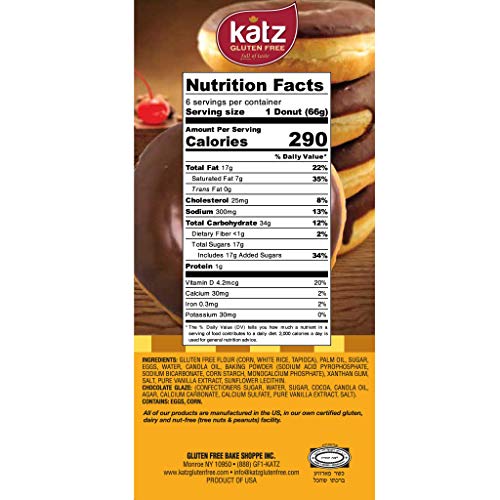 Katz Gluten Free Chocolate Frosted Donuts | Dairy Free, Nut Free