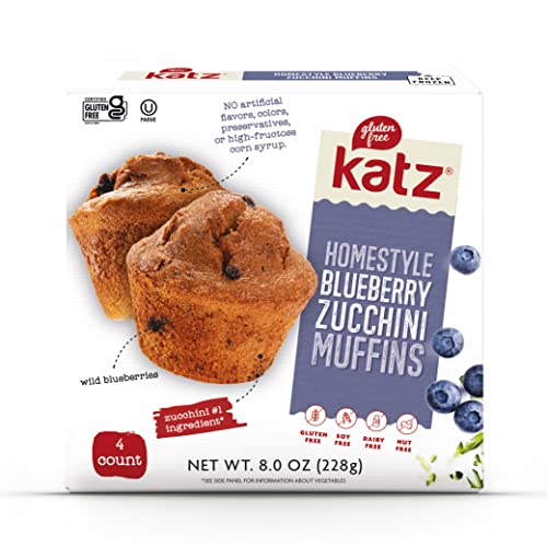 Katz Gluten Free Homestyle Blueberry Zucchini Muffins, Healthy S...