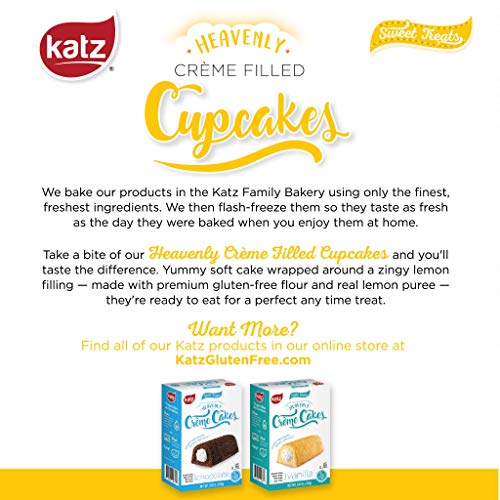 Katz Gluten Free Lemon Crème Filled Cupcakes | Dairy Free, Nut F