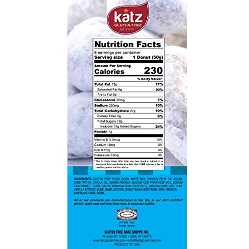 Katz Gluten Free Powdered Donuts | Dairy Free, Nut Free, Soy Fre