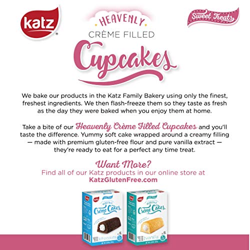 Katz Gluten Free Snacks Chocolate Crème Filled Cupcakes | Dairy