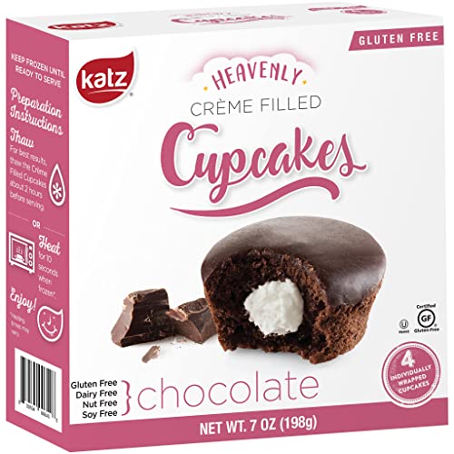 Katz Gluten Free Snacks Chocolate Crème Filled Cupcakes | Dairy