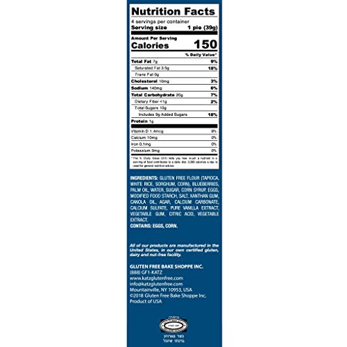 Katz Gluten Free Snacks Mini Pies Variety Pack | Apple, Blueberr