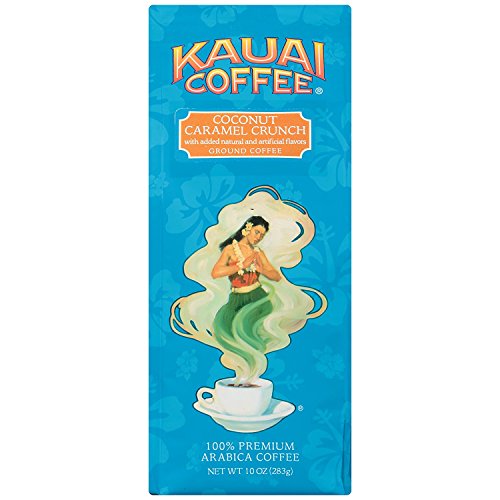 Kauai Coffee, Coconut Caramel Crunch, Ground Coffee, 10Oz Bag P