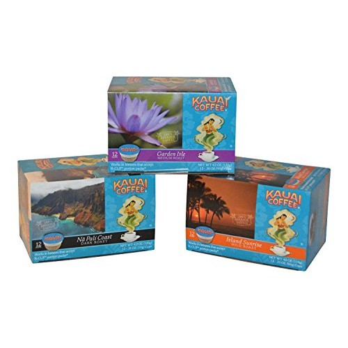 Kauai Coffee Variety Pack Of 3 12 Single Serve Cups, 4.2 Oz. 1