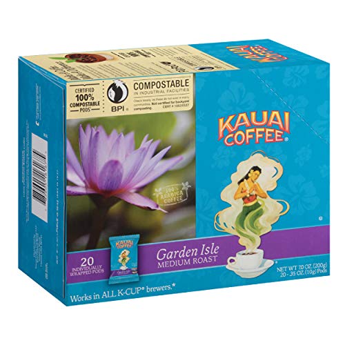 Kauai Coffee Single-Serve Pods, Garden Isle Medium Roast – 100%