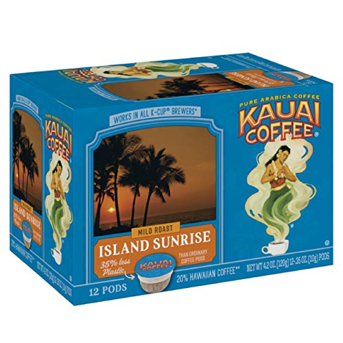 Kauai Coffee Single-Serve Pods, Island Sunrise Mild Roast – 100%