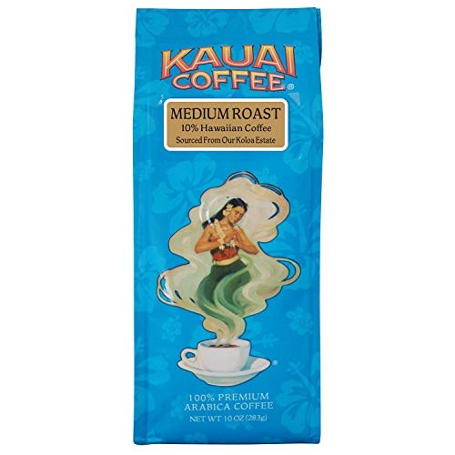 Kauai Hawaiian Ground Coffee, Koloa Estate Medium Roast 10 Oz B