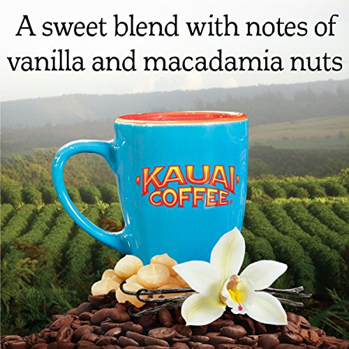 Kauai Hawaiian Ground Coffee, Vanilla Macadamia Nut Flavor 10 O