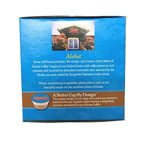 Kauai Coffee Single Serve Pods, Mocha Macadamia Nut - 100% Premi