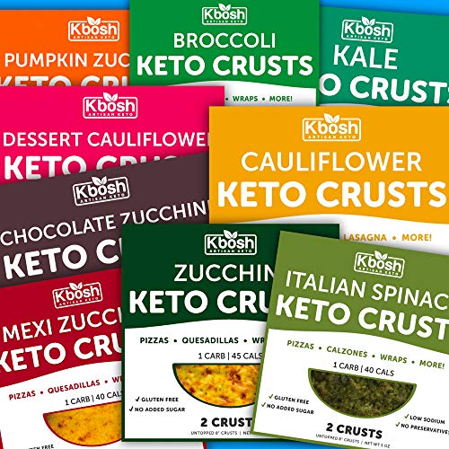 Kbosh Keto Crusts - The #1 Cauliflower Keto Pizza Crust - Only 1