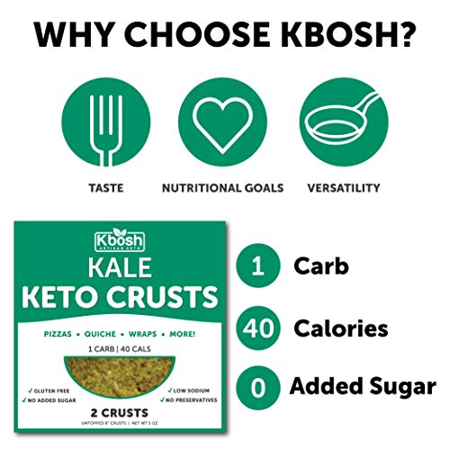 Kbosh Keto Crusts - The #1 Kale Keto Pizza Crust - Only 1 Carb &...