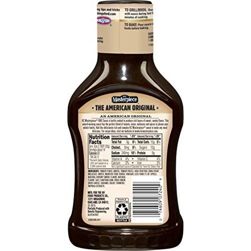 KC Masterpiece Original Barbecue Sauce, 18 Ounces
