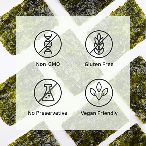 KD Home Organic Premium Sesame Oil Roasted Sigol Seaweed 24PK 0...