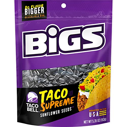 BIGS Sunflower Seeds, Keto Friendly 5.35 oz Bags Pack of 2 Si...