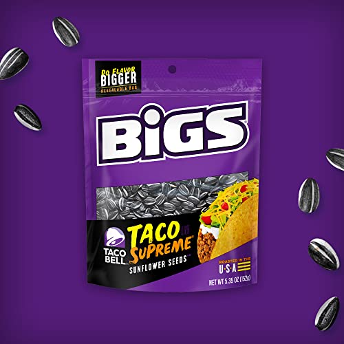 BIGS Sunflower Seeds, Keto Friendly 5.35 oz Bags Pack of 2 Si...