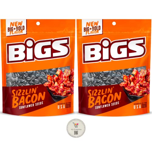 BIGS Sunflower Seeds, Keto Friendly 5.35 oz Bags Pack of 2 Si...