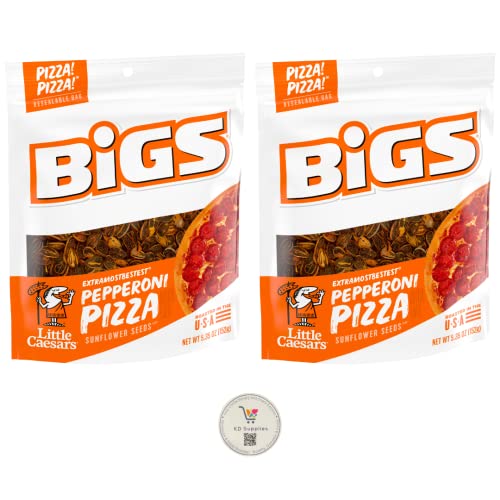 BIGS Sunflower Seeds, Keto Friendly 5.35 oz Bags Pack of 2 Pe...