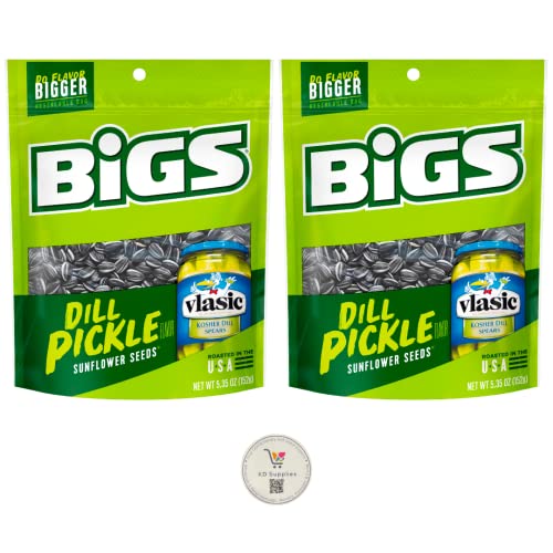BIGS Sunflower Seeds, Keto Friendly 5.35 oz Bags Pack of 2 Vl...