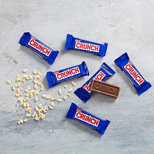 Crunch Fun Size Crisped Rice Chocolate Bars Bulk Bag 1 Pound -...