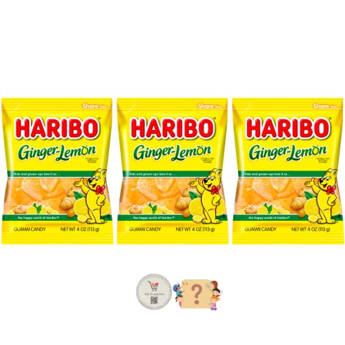 Haribo Gummi Candy - Soft & Chewy Delicious Gummies, Pack of 3...