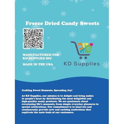 KD Supplies Freeze Dried Skittles 10 oz - Premium Crunchy Cand...