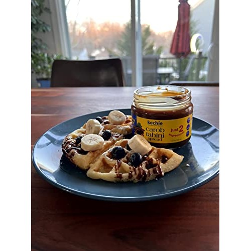 Kechie Carob & Tahini Spread, Plant Based, Vegan, Gluten-Free, C...