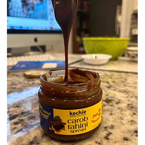 Kechie Carob & Tahini Spread, Plant Based, Vegan, Gluten-Free, C...