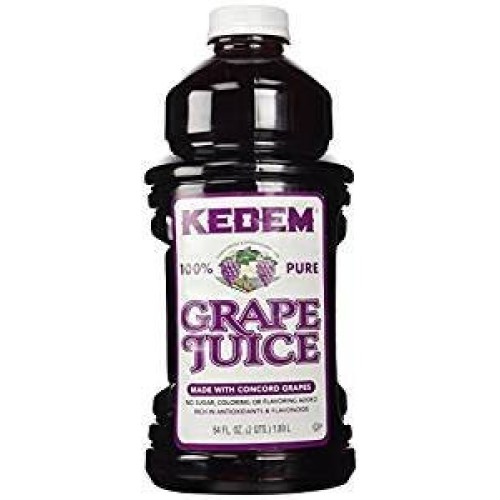 Kedem 100% Pure Grape Juice Gluten Free 64 Oz. Pack Of 3.