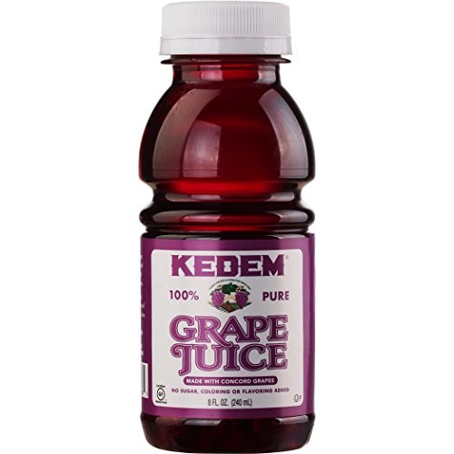 Kedem Concord Grape Juice, 8Oz Plastic Bottle 24 Pack