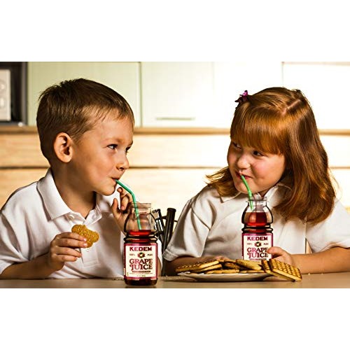 Kedem Grape Juice, 8Oz Bpa Free Plastic Bottle 12 Pack Made Wi