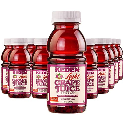 Kedem, Light Concord Grape Juice, 8oz Plastic Bottle, 24 Pack ...
