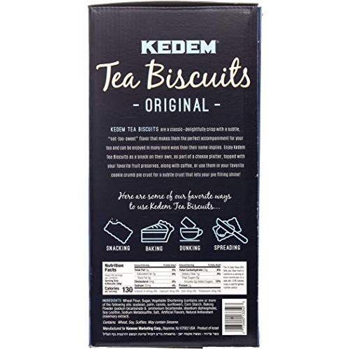 Kedem Tea Biscuits Plain, 12 Pack