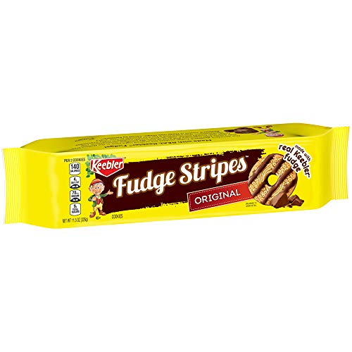 Keebler Fudge Stripes Cookies, Original, 11.5 Oz Tray