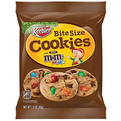 Keebler Bite Size Chocolate Chips Cookies With M&Amp;Ms, 1.6 Oz Bag