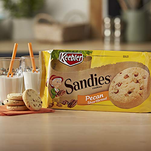 Keebler Sandies Cookies, Pecan Shortbread, Family Size, 17.2 Oz