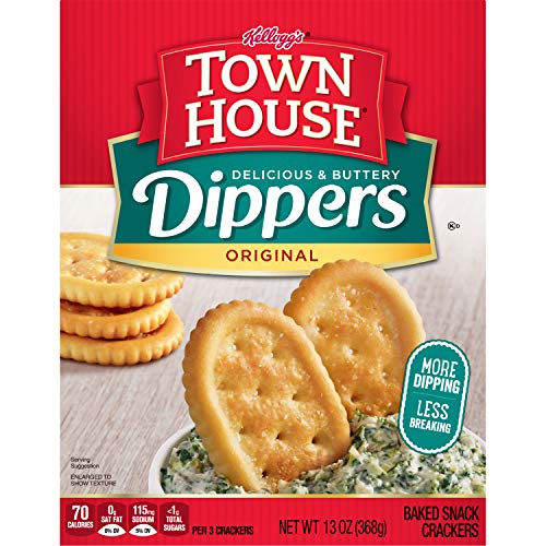 Town House Dippers Crackers, Baked Snack Crackers, Lunch Snacks,
