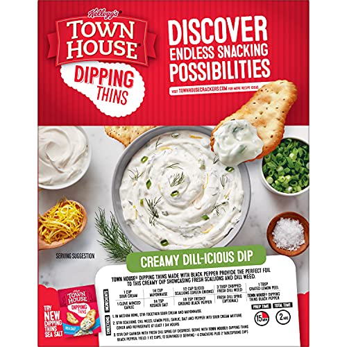 Town House Dipping Thins Crackers, Baked Snack Crackers, Party S