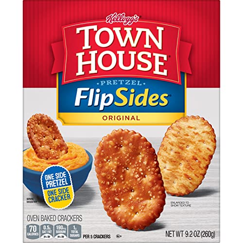 Town House Pretzel Flipsides Crackers, Baked Snack Crackers, Par Town House Pretzel Flipsides Crackers, Baked Snack Crackers, Par