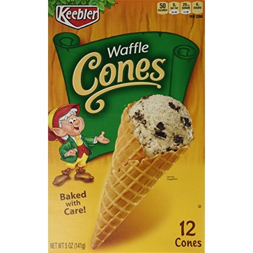 Keebler 12-Count Waffle Cones 5Oz 2 Pack