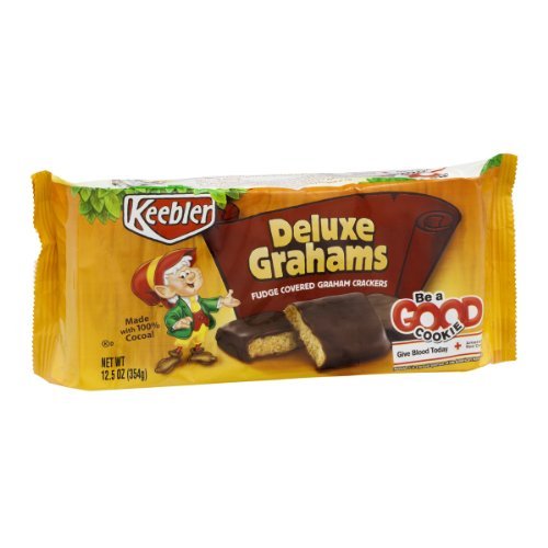 Keebler Fudge Shoppe Deluxe Grahams Fudge Covered Crackers 12.5