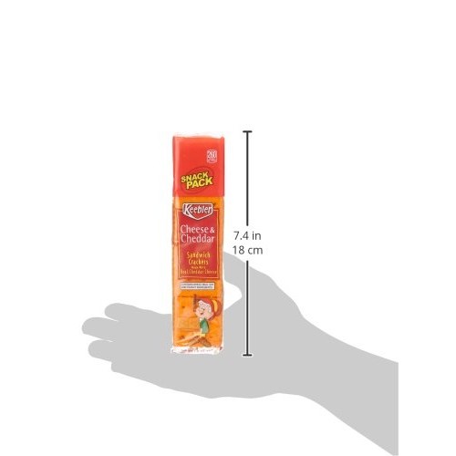 Keebler Cheese and Cheddar Sandwich Crackers, Single Serve, 1.8 ...