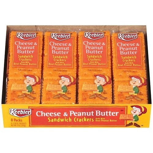 Keebler, Cheese &Amp; Peanut Butter Sandwich Crackers Pack Of 4