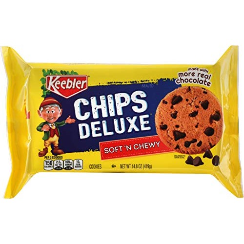 Keebler Chips Deluxe, Cookies, Soft N Chewy, 14.8 Oz